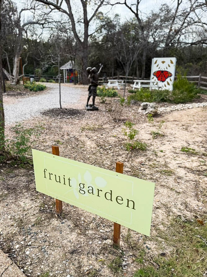 fruit garden at Carleen Bright Arboretum