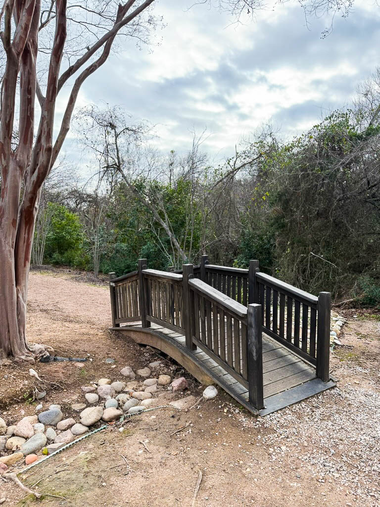 bridge at Carleen Bright Arboretum