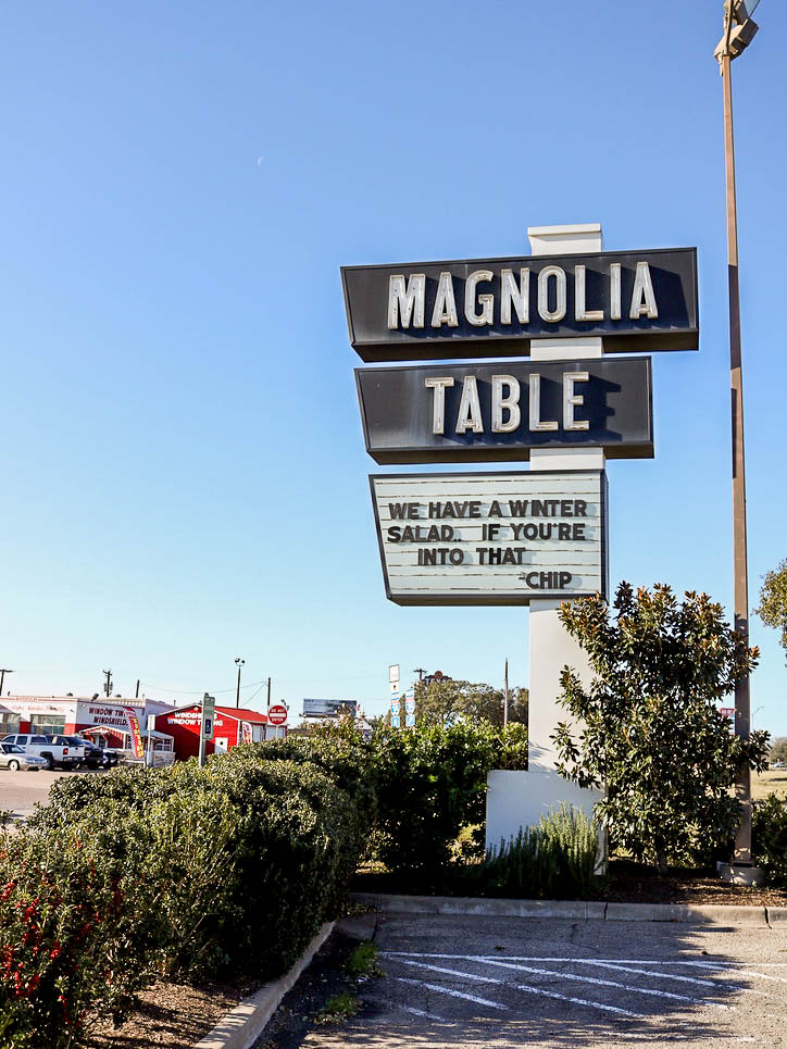 Magnolia Table Sign