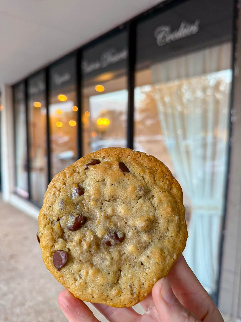 chocolate chip cookie at sweetness desserts